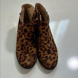 Leopard Print Ankle Boots